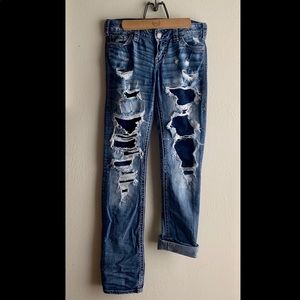 1921 Brand “Joni” straight leg Distressed Jeans